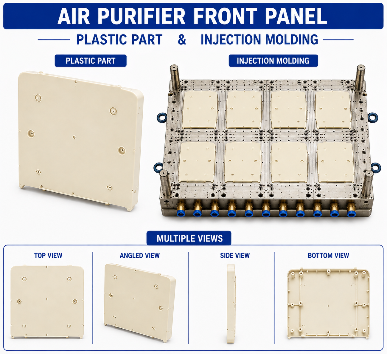 Air Purifier Plastic Front Panel Mould and Moulding Service
